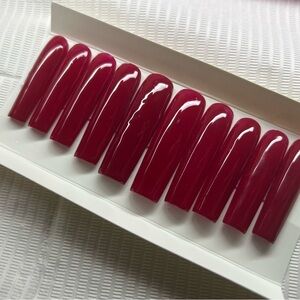 Glossy Red Press-On Nails